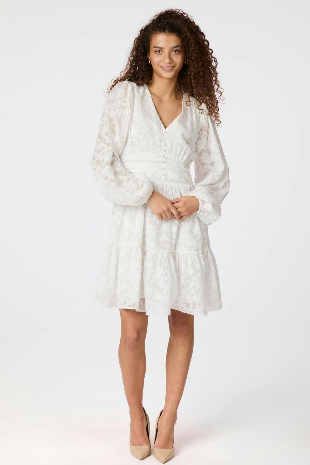 Neo Noir - Rihana Burnout Dress 163890 - 120 - White