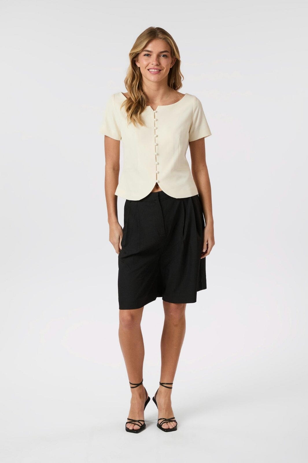 Neo Noir - Tango Structure Top 165513 - 121 - Off White