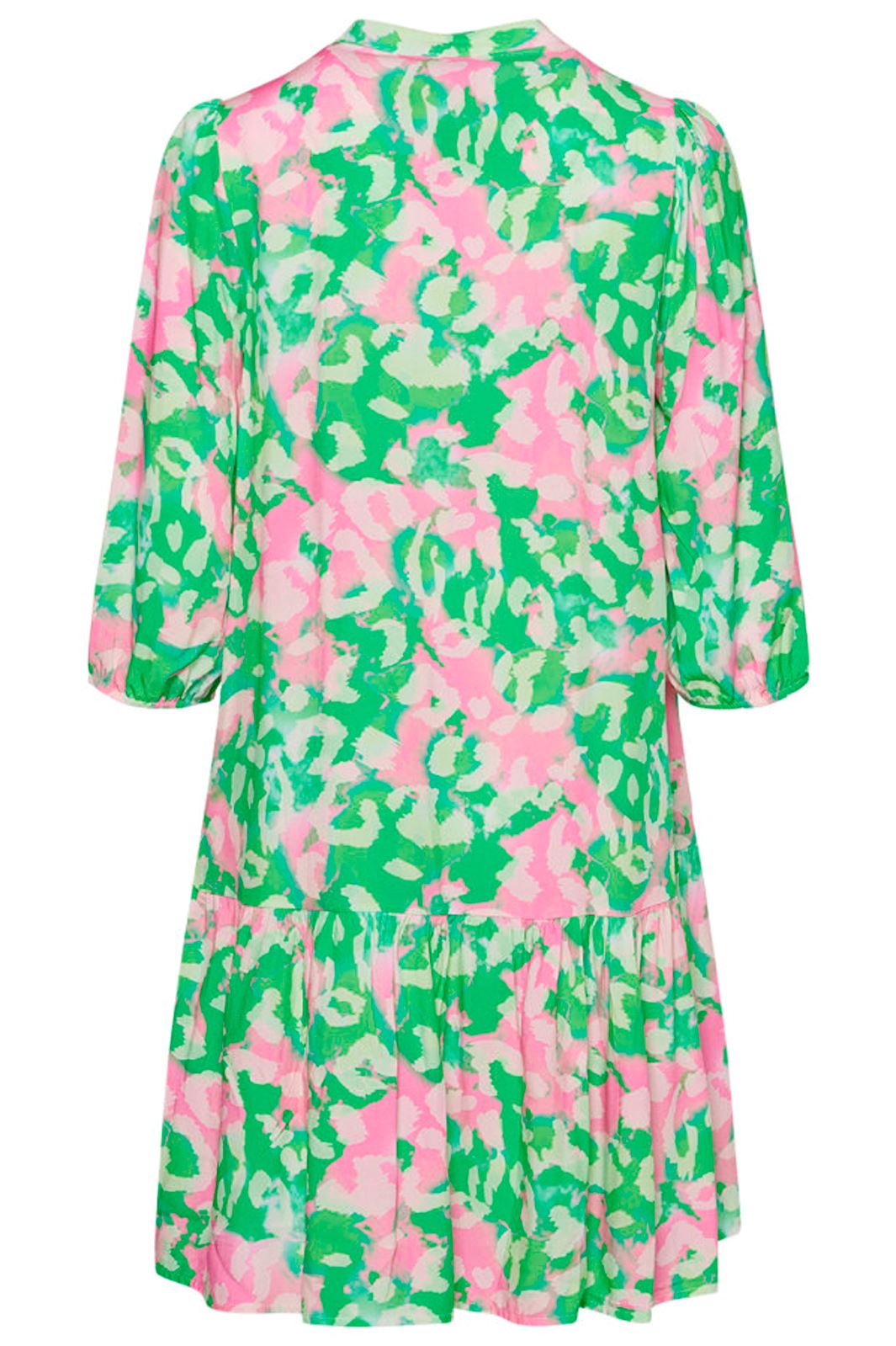 Forudbestilling - Noella - Imogene Dress - Green/Pink (Slut April) Kjoler