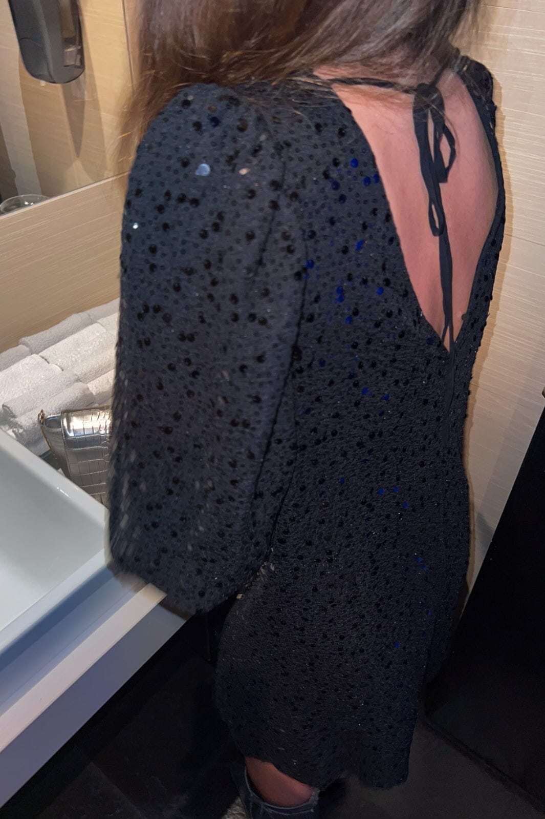 Forudbestilling - Noella - Pastis Short Dress - 004 Black Kjoler