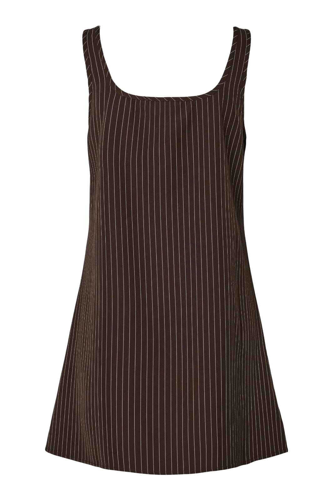 Pieces - Pcanja Sl Short Spencer Dress - 4977299 Delicioso Pinstripe