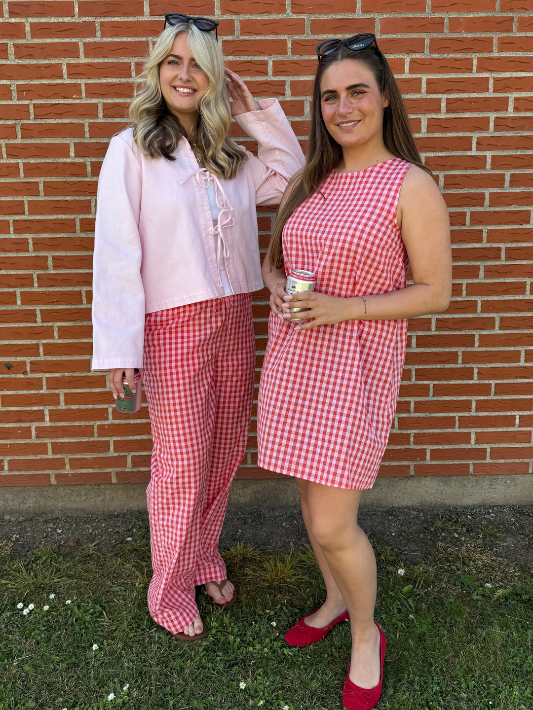 Forudbestilling - Pieces - Pcliliane Sl O-Neck Short Dress - 4953067 Ballerina Red Kjoler