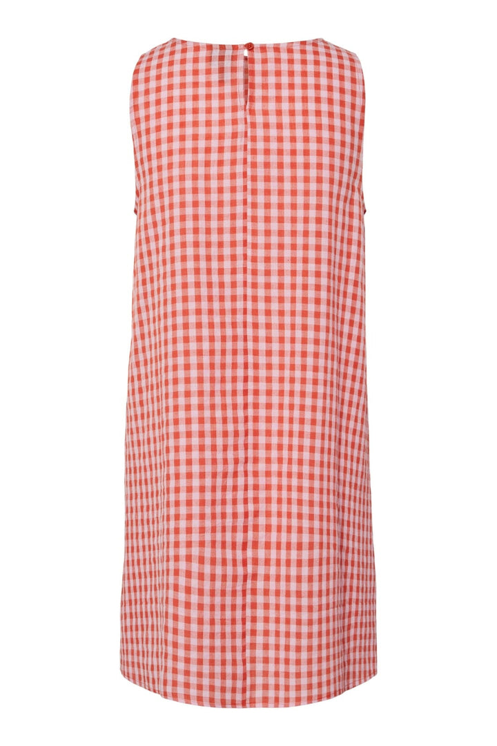 Pieces - Pcliliane Sl O-Neck Short Dress - 4953067 Ballerina Red