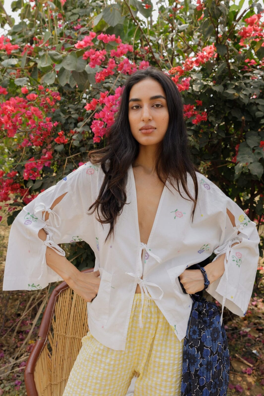 Forudbestilling - Sissel Edelbo - Coho Top SE 1228 - White Flower