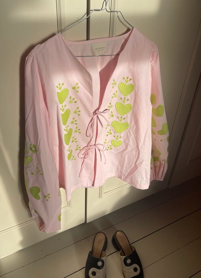 Forudbestilling - Sissel Edelbo - Elisabeth Organic Cotton Top SE 1199 - Cherry Blossom Bluser