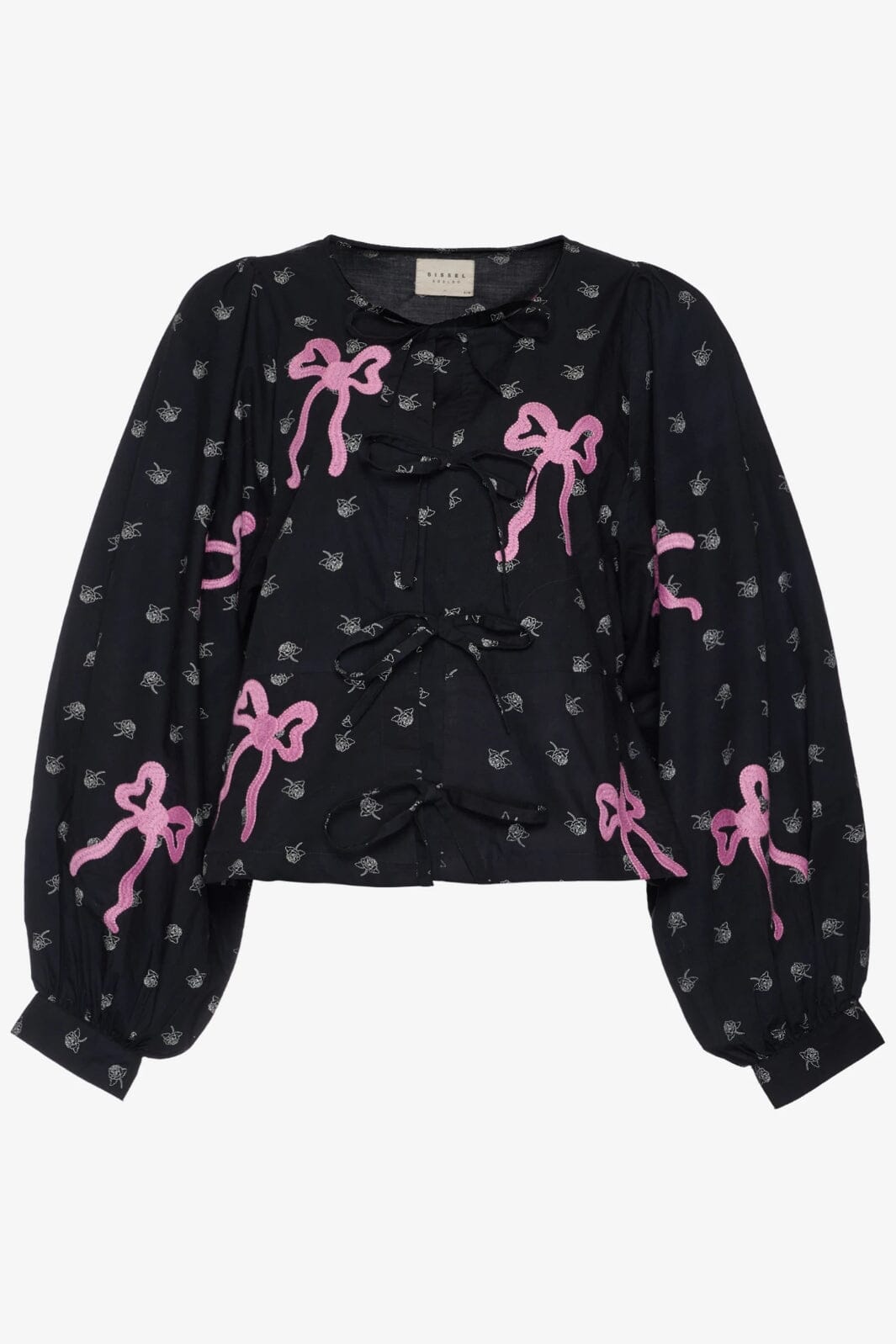 Sissel Edelbo - Nicoline Top SE 1168 - Black W. Cyclamen Pink