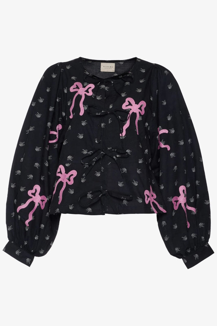 Sissel Edelbo - Nicoline Top SE 1168 - Black W. Cyclamen Pink