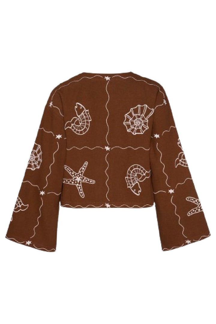 Sissel Edelbo - Seashell Top SE 1631 - Soft Brown