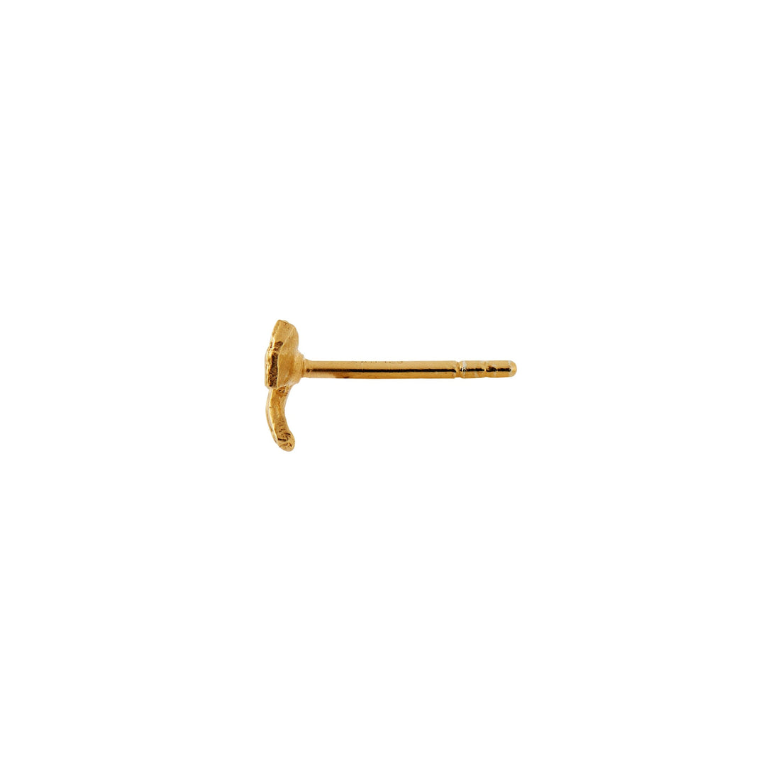 Forudbestilling - Stine A - Petit Bow Earring With Stone - Single - 1344-02-S Øreringe