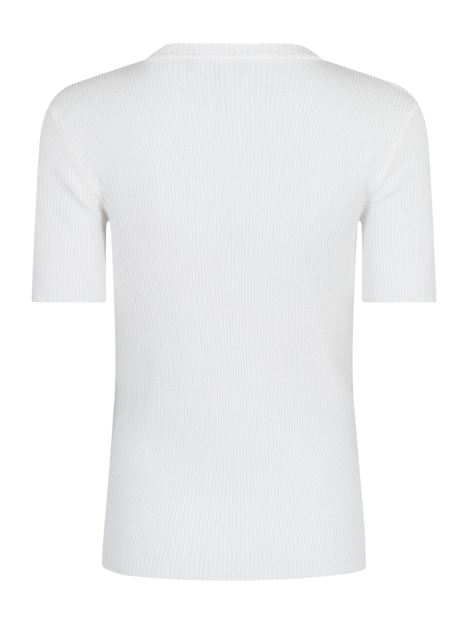 Valentin Studio - Gold Button Knit T-shirt - Off White