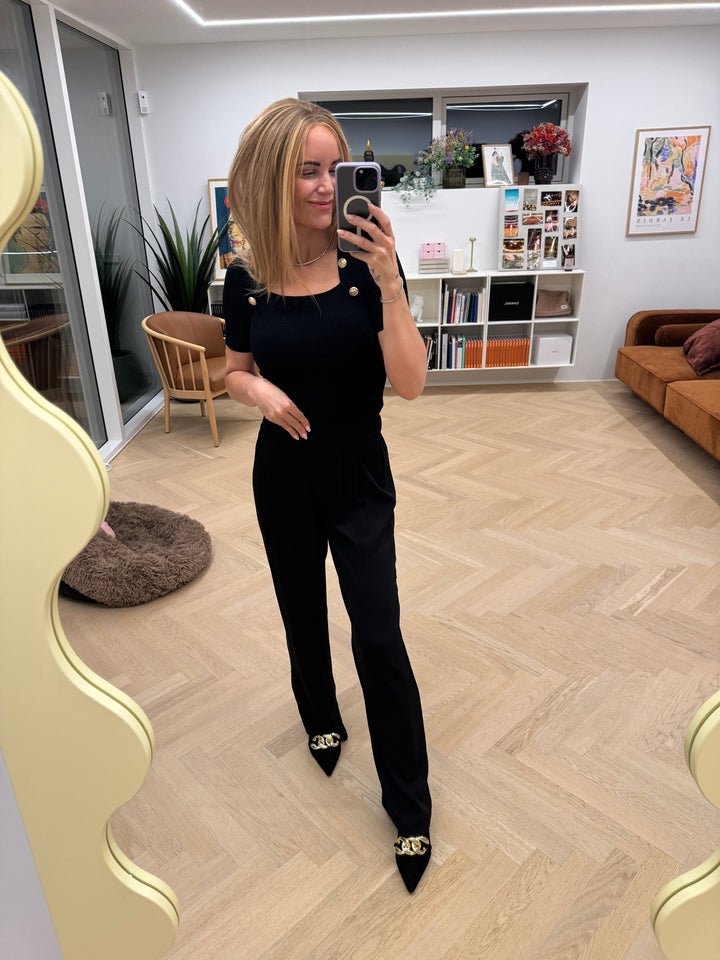 Forudbestilling - Valentin Studio - Josie Pants - Black Bukser