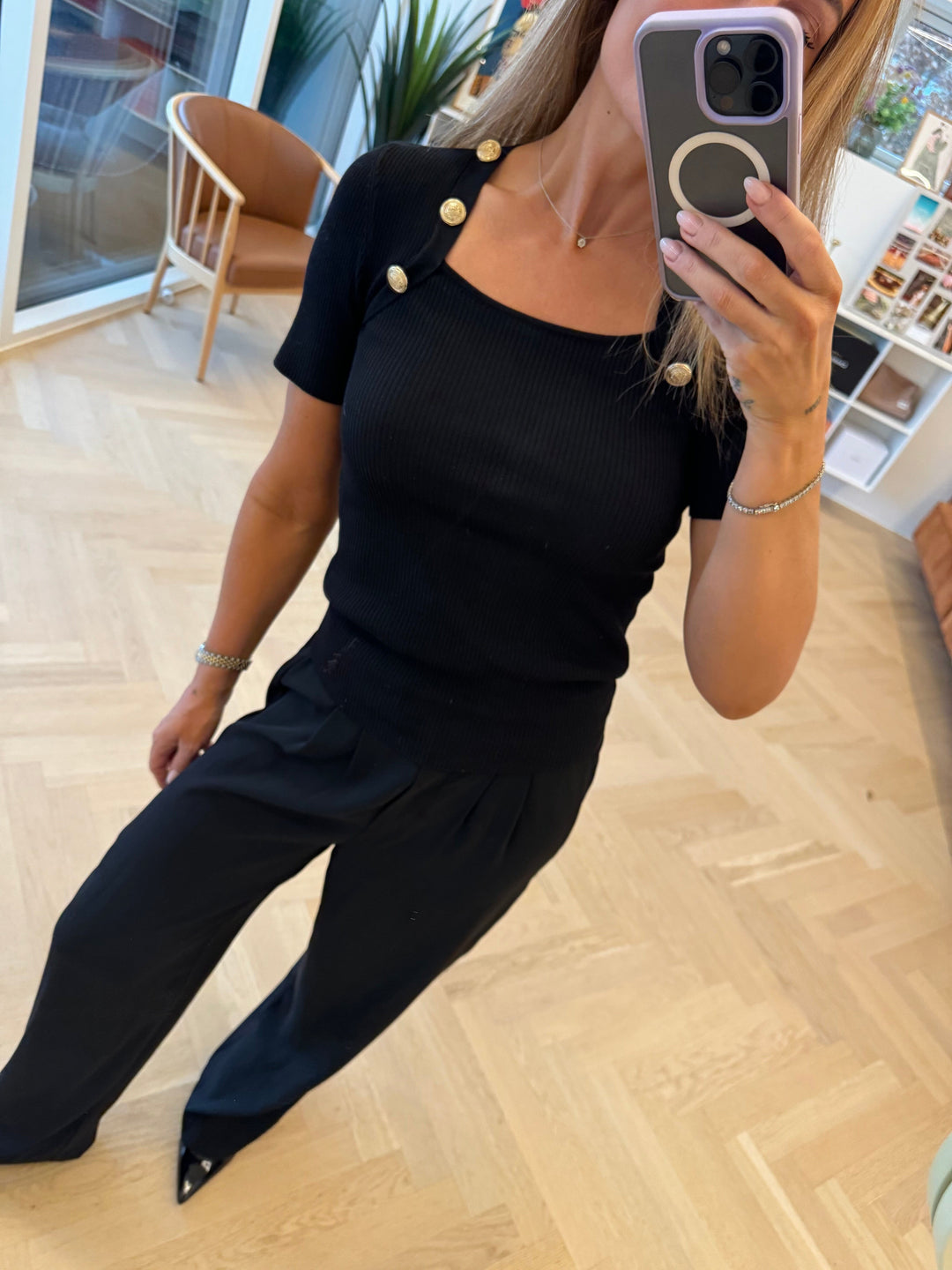 Forudbestilling - Valentin Studio - Josie Pants - Black Bukser