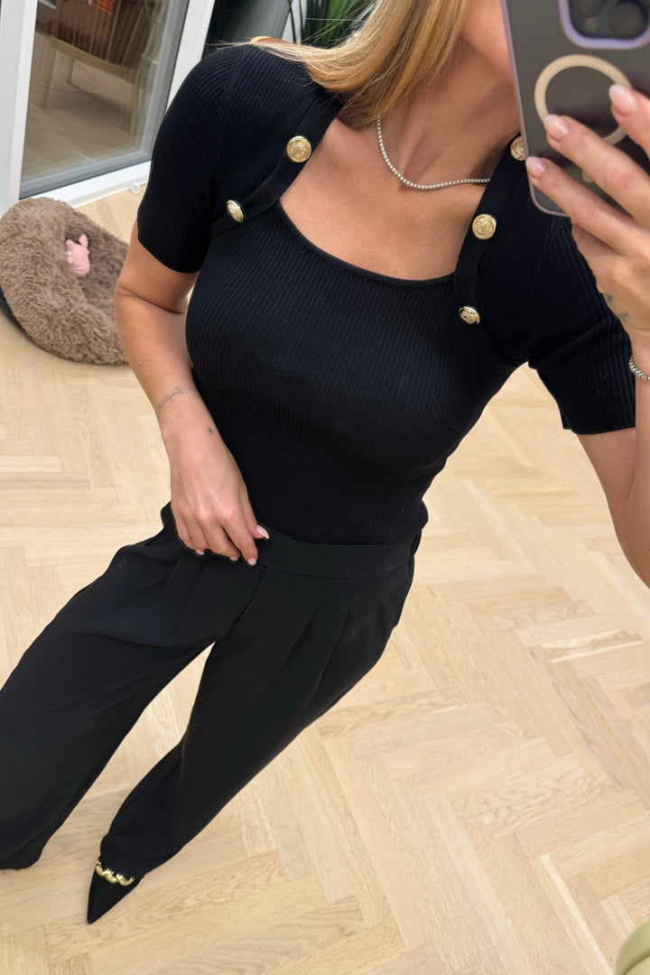 Forudbestilling - Valentin Studio - Josie Pants - Black Bukser