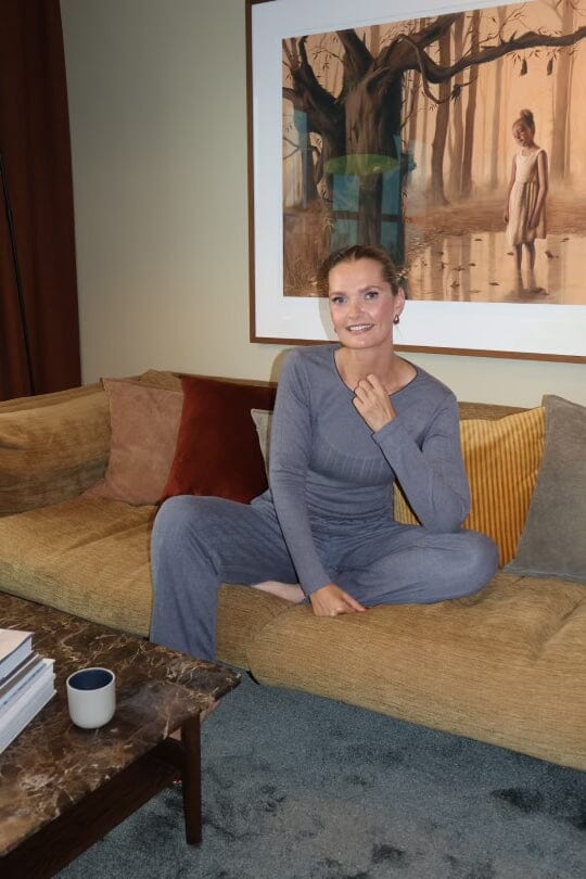 Valentin Studio - Soft Blouse - Dark Grey Melange