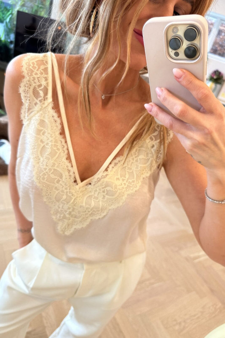 Valentin Studio - String Top - Creme