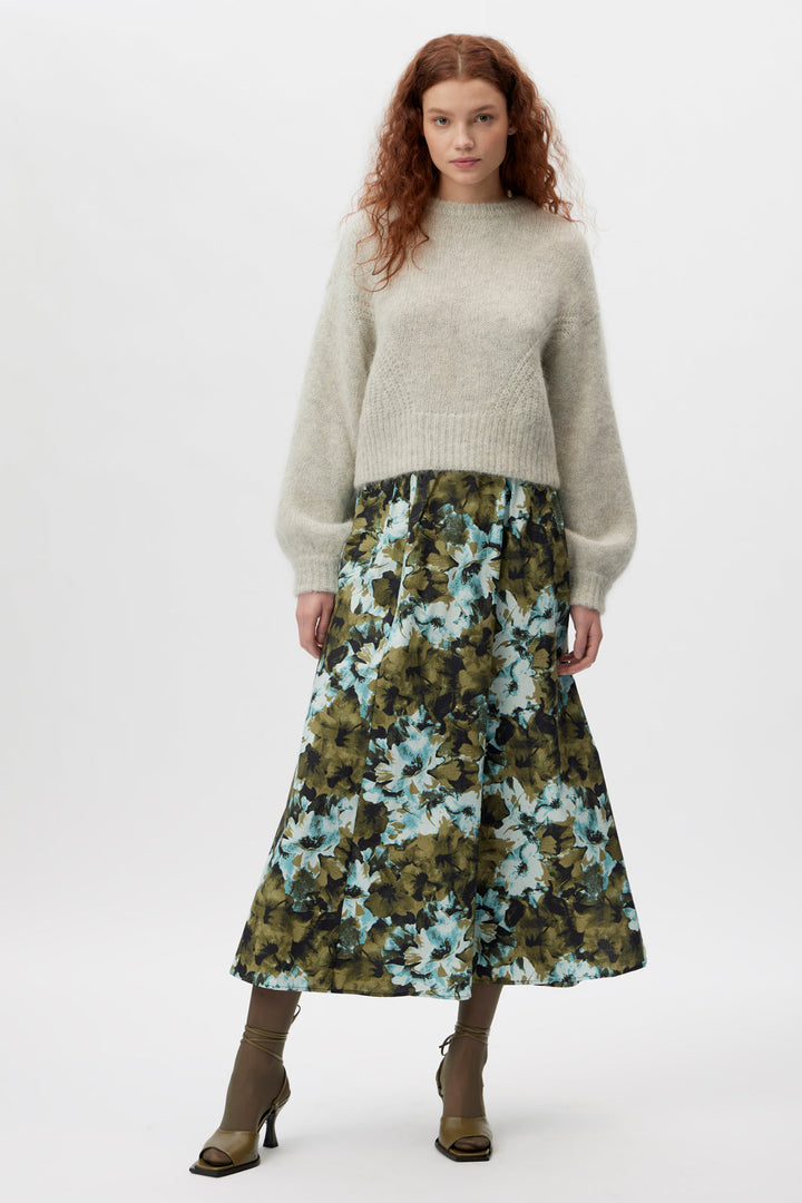 Gestuz - BlishaGz HW Skirt - Artistic Blue Flower Nederdele