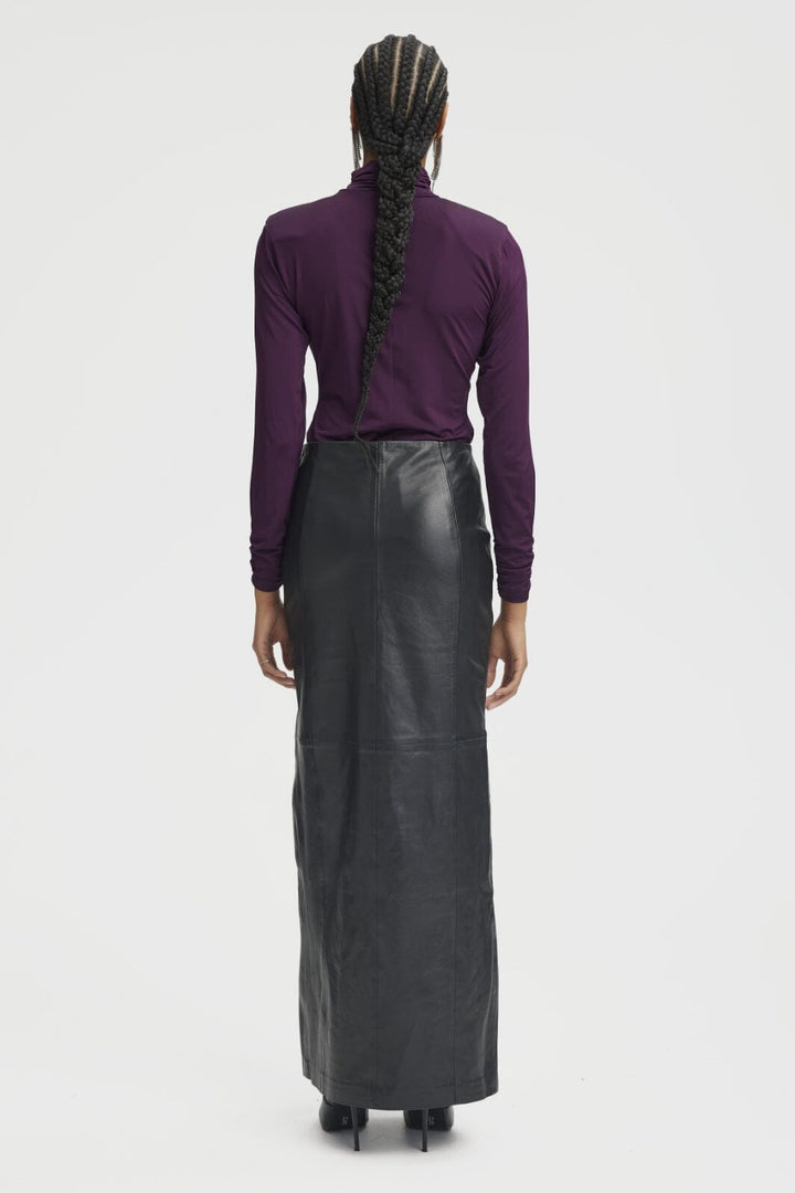 Gestuz - RodaniGZ HW long skirt - Black Nederdele