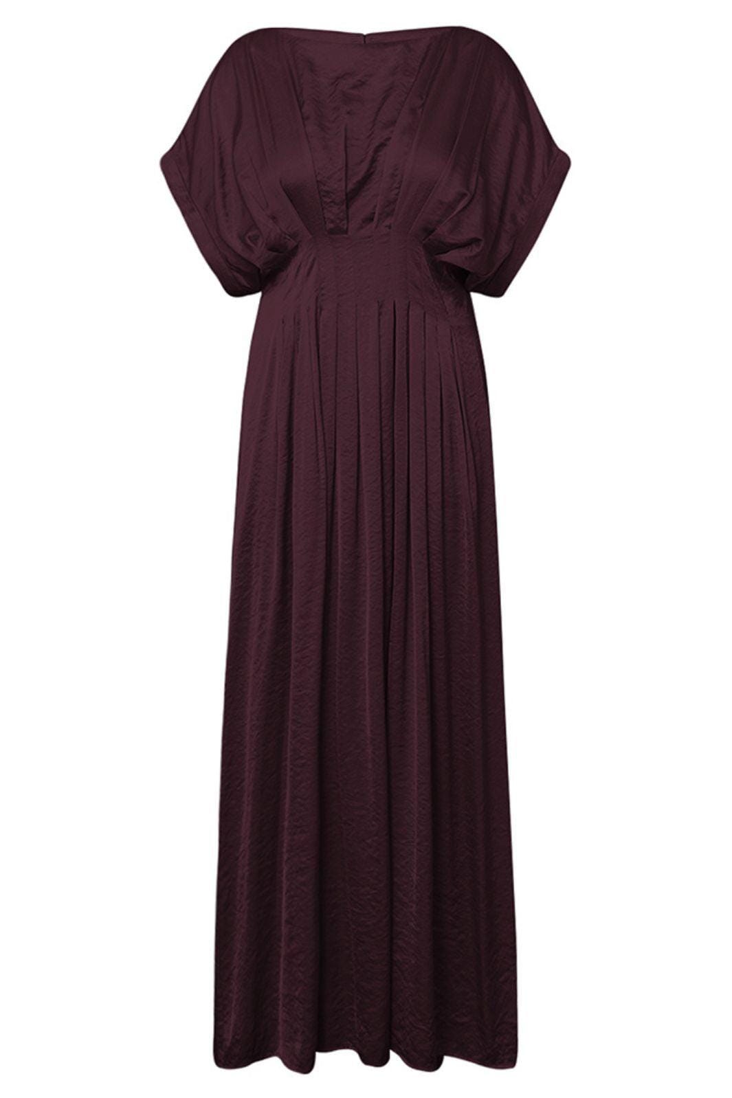Gossia - Berbellgo Sia Dress G2944 - Plum Kjoler
