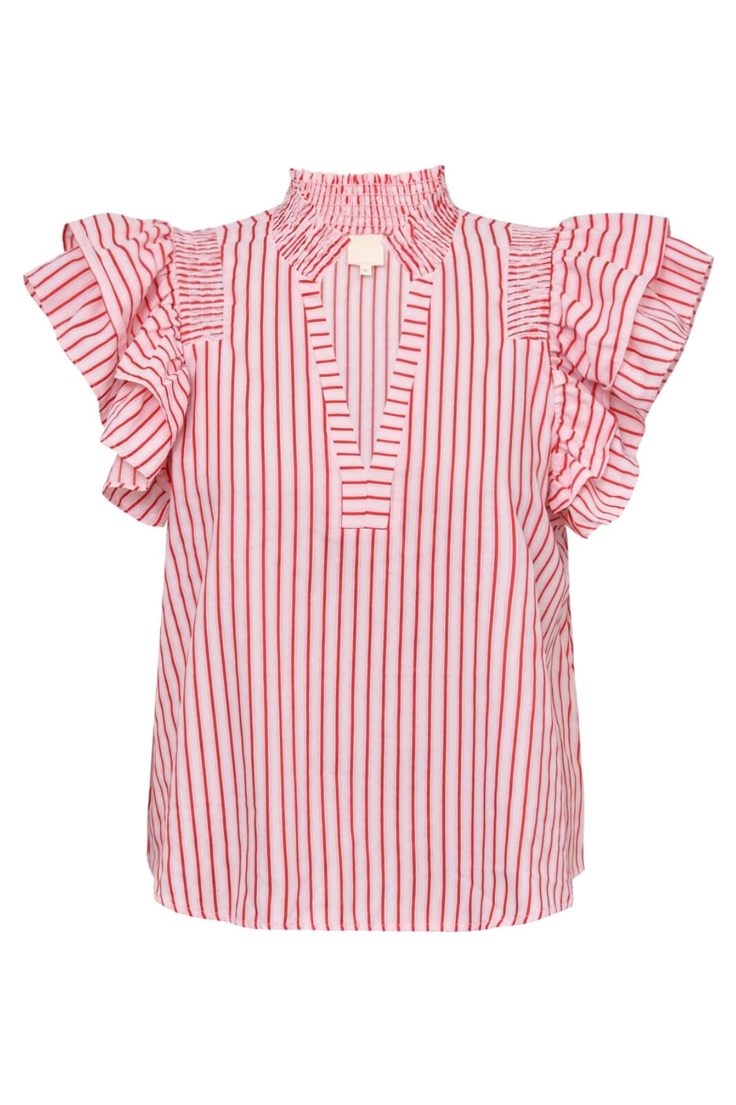 Gossia - Dalilago Blouse - Creme Red Stripes Bluser