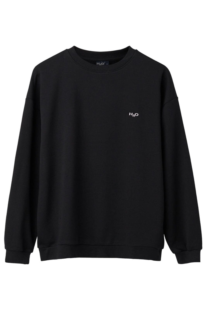 H2O - Base Woman Sweat O'Neck - 3500 Black Sweatshirts