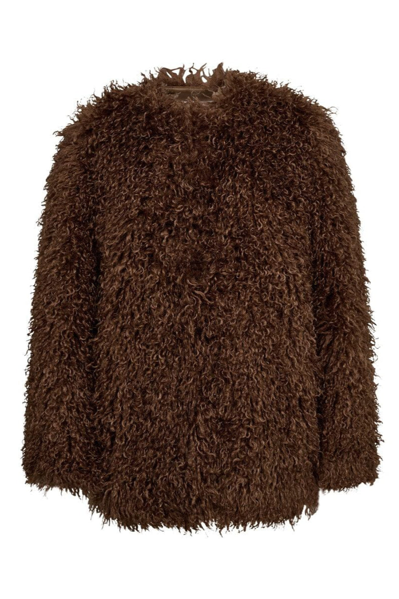 Haute L'Amitié - Tibet Fur Jacket HL10275 - Walnut