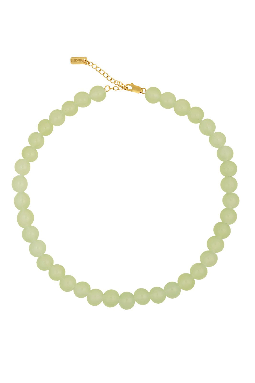 House Of Vincent - Candy Coral Pistachio M Necklace VJ233-UNG-G-M - Light Green - Gilded