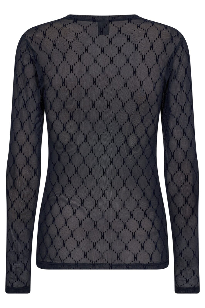 Hype The Detail - Mesh Blouse - 49 Navy