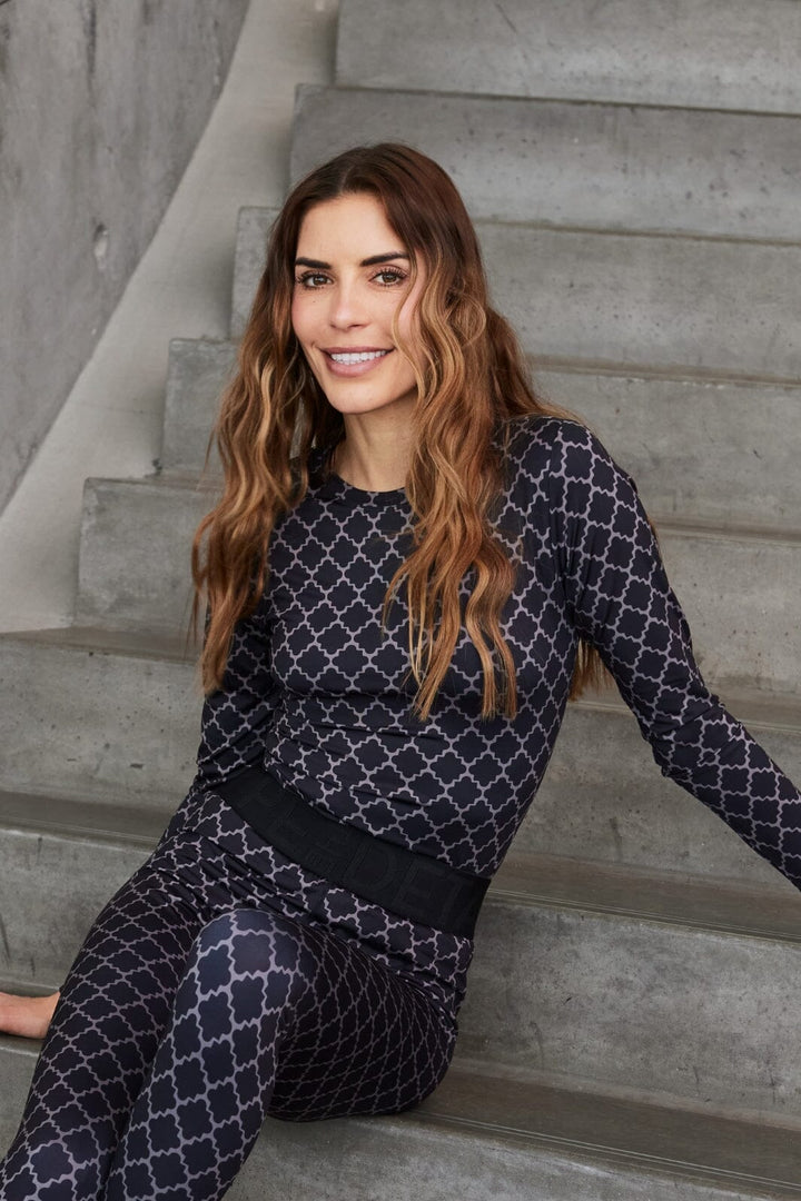 Hype The Detail - Printed Blouse 200-14 - 37 Sort