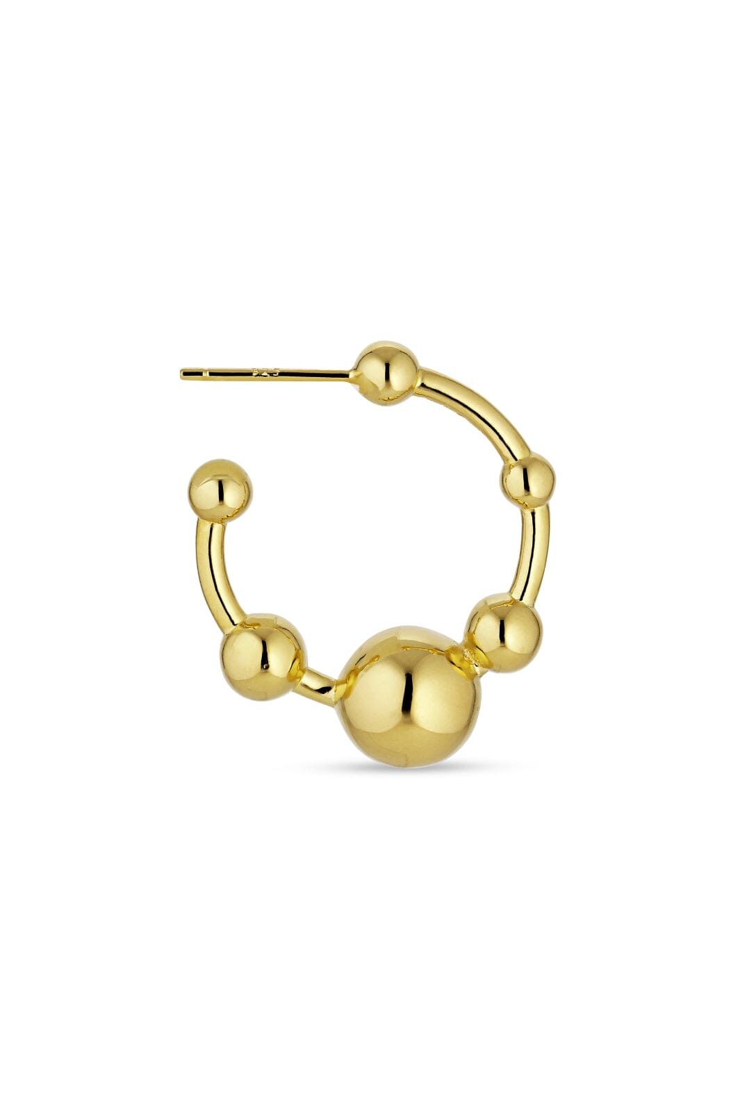 Jane Kønig - Atomic Hoop - Guld Øreringe
