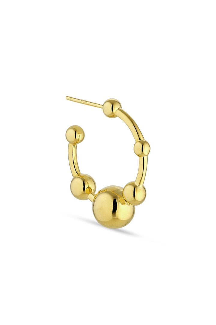 Jane Kønig - Atomic Hoop - Guld Øreringe
