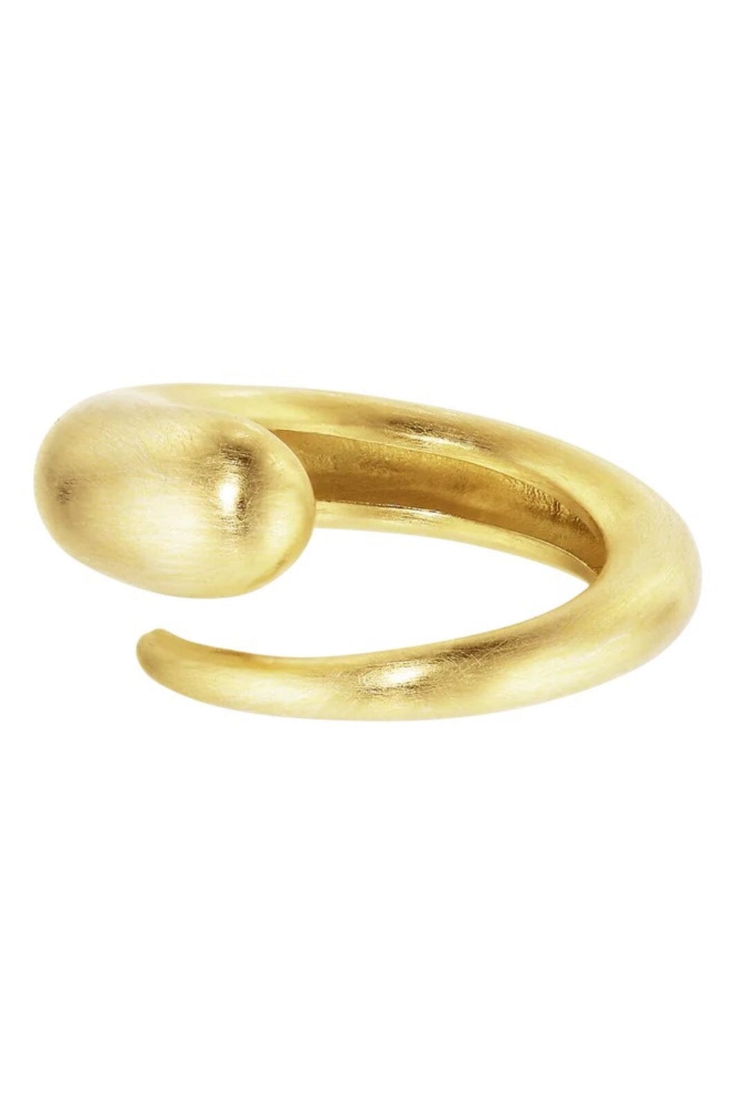 Jane Kønig - Orbis Drop Ring ODR-SS25-G_52 - Forgyldt