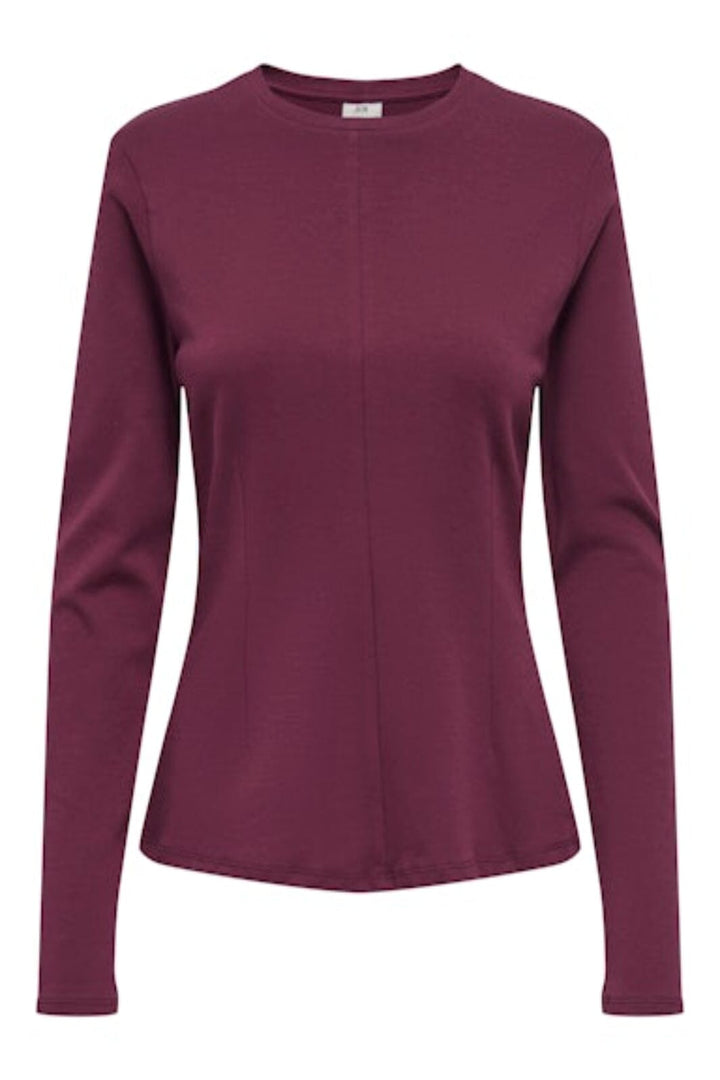 JDY - Jdyeva L/S Top - 5034424 Windsor Wine Bluser