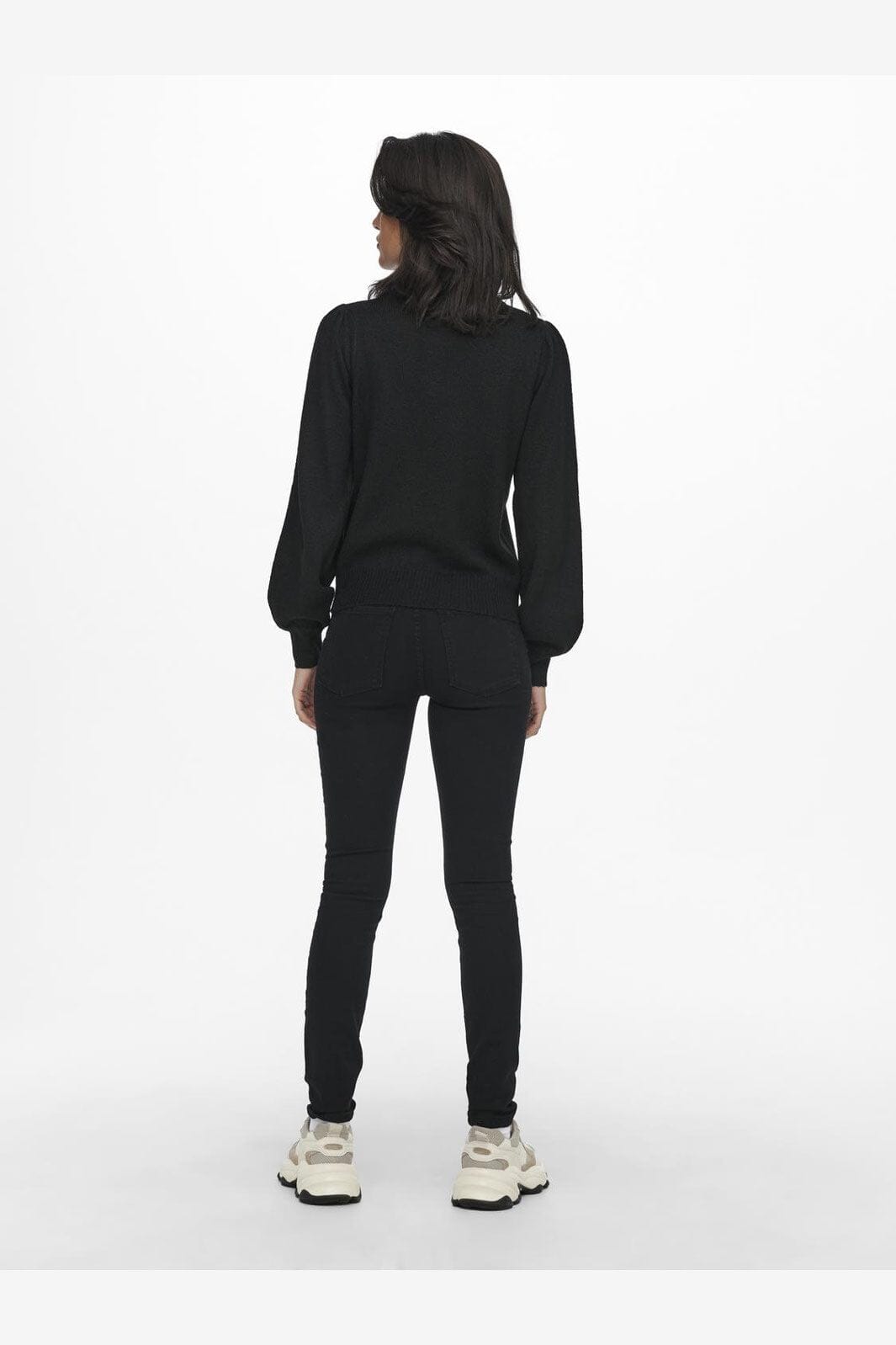 JDY - Jdyrue Life L/S Pullover Knt - 3764538 Black