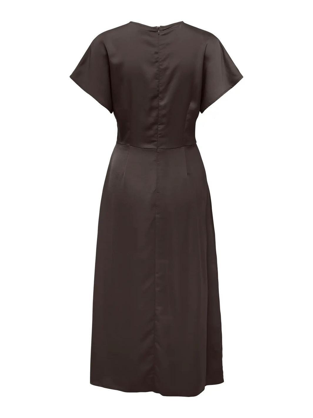 JDY - Jdyurba S/S Midi Satin Dress - 5021148 Chocolate Torte Kjoler