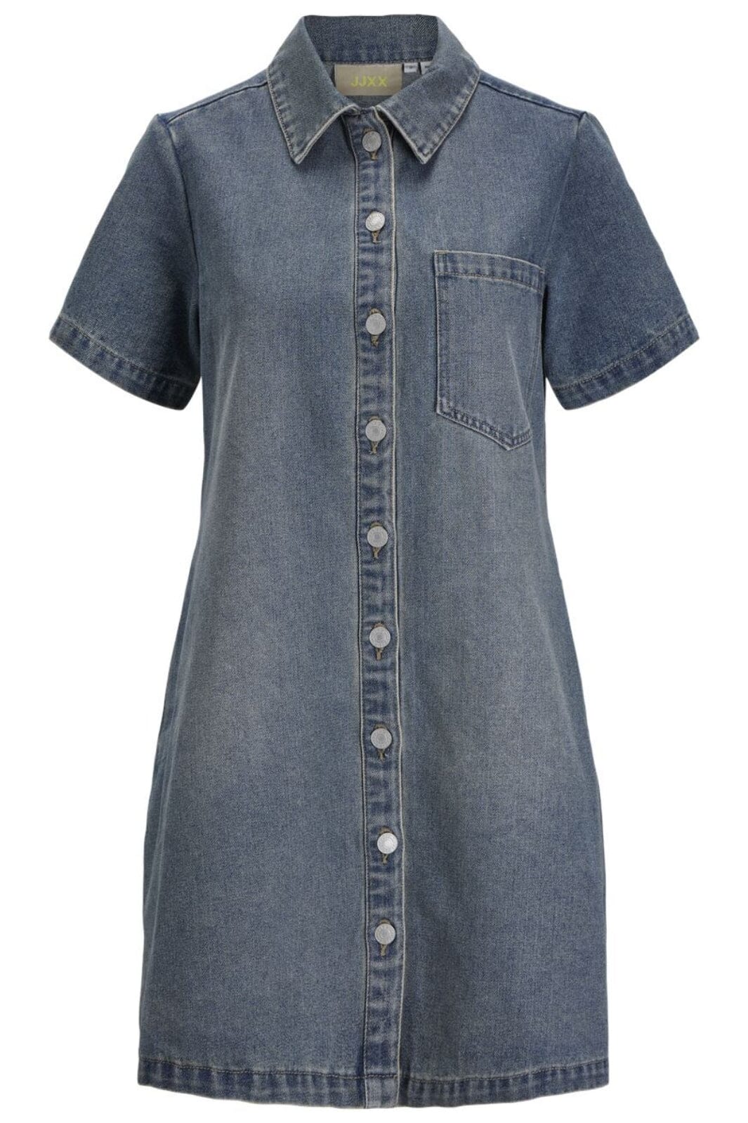 Jjxx - Jxamara Ss Denim Dress Sn - 4760087 Medium Blue Denim Vintage Kjoler