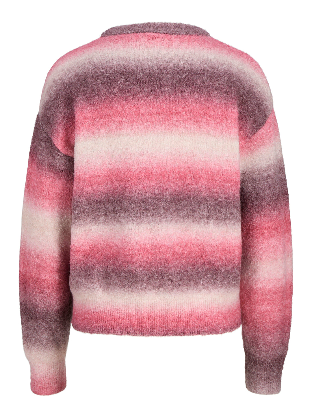 Jjxx - Jxamira Crew Neck Knit Ln - 4844635 Barberry /Space Dye Strikbluser