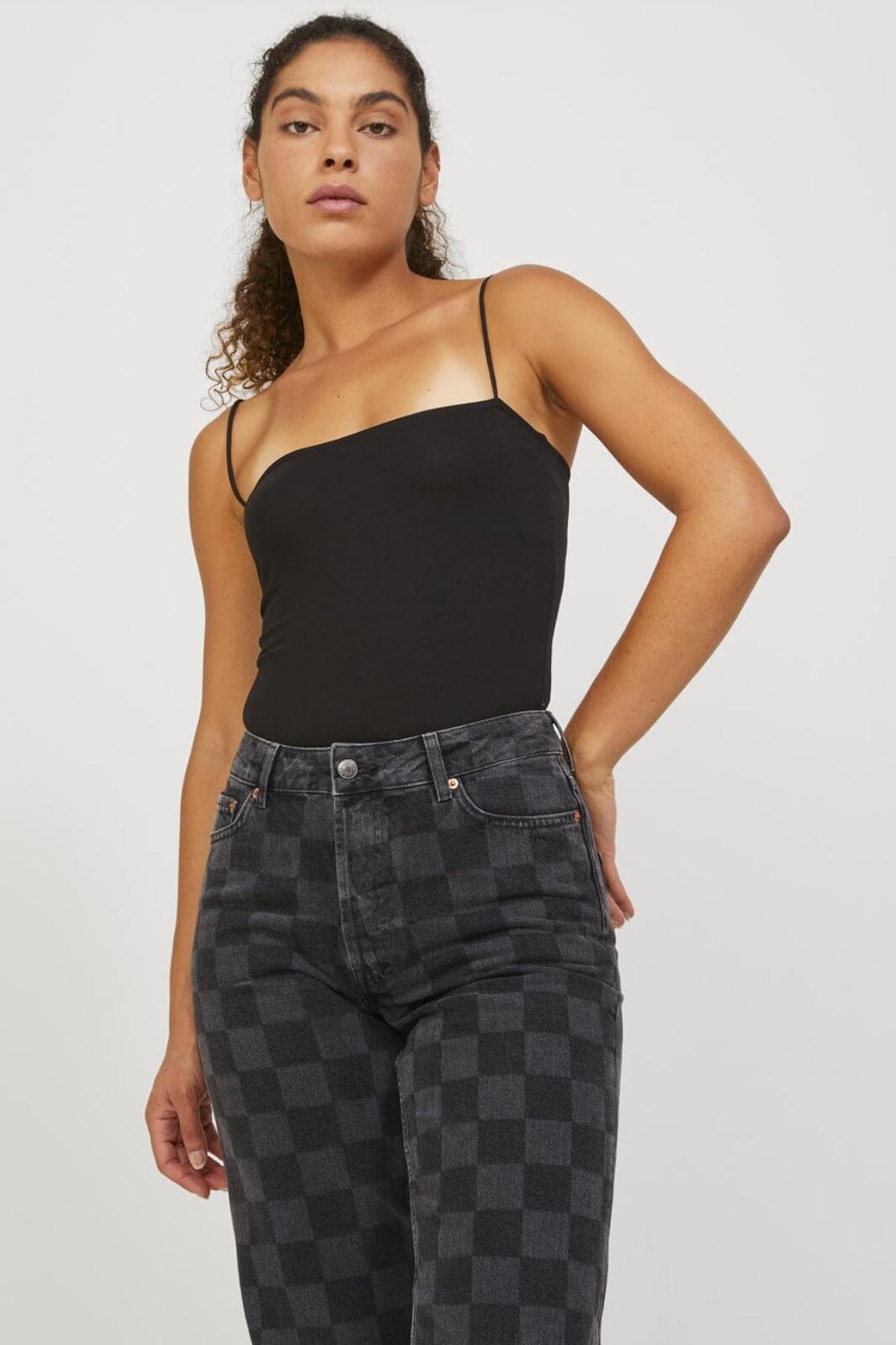 Jjxx - Jxivy Str Singlet Dream Body - 4138354 Black Tonal Print