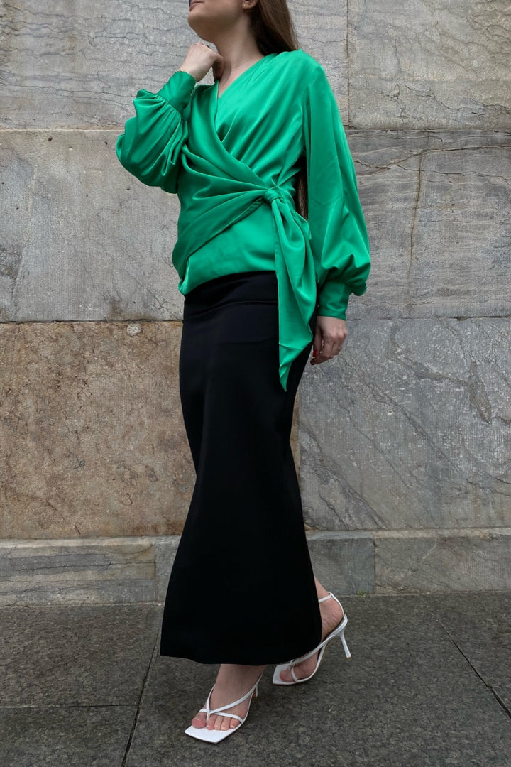 Karmamia - Ines Blouse - Emerald