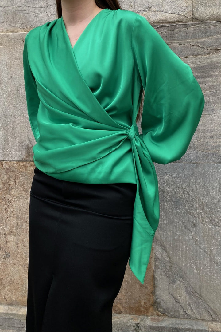 Karmamia - Ines Blouse - Emerald