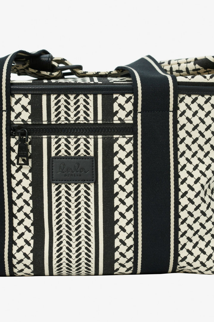 Lala Berlin - Big Bag Muriel 2.0 - heritage stripe black Tasker