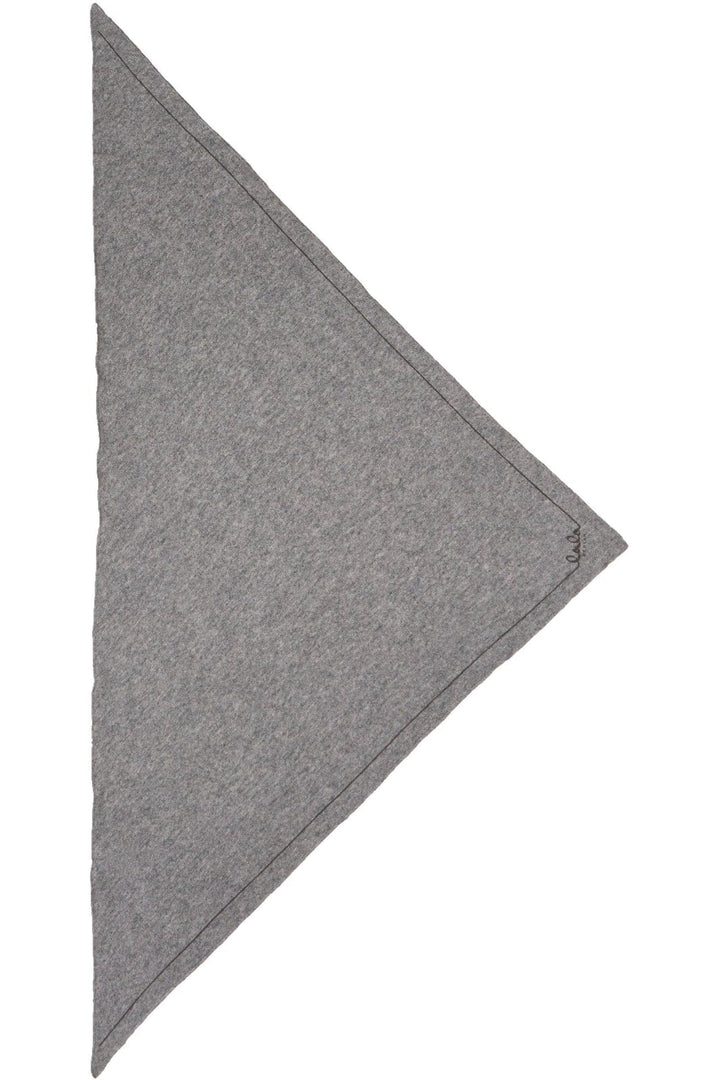 Lala Berlin - Triangle Solid Logo M - City Middlegrey Melange Tørklæder