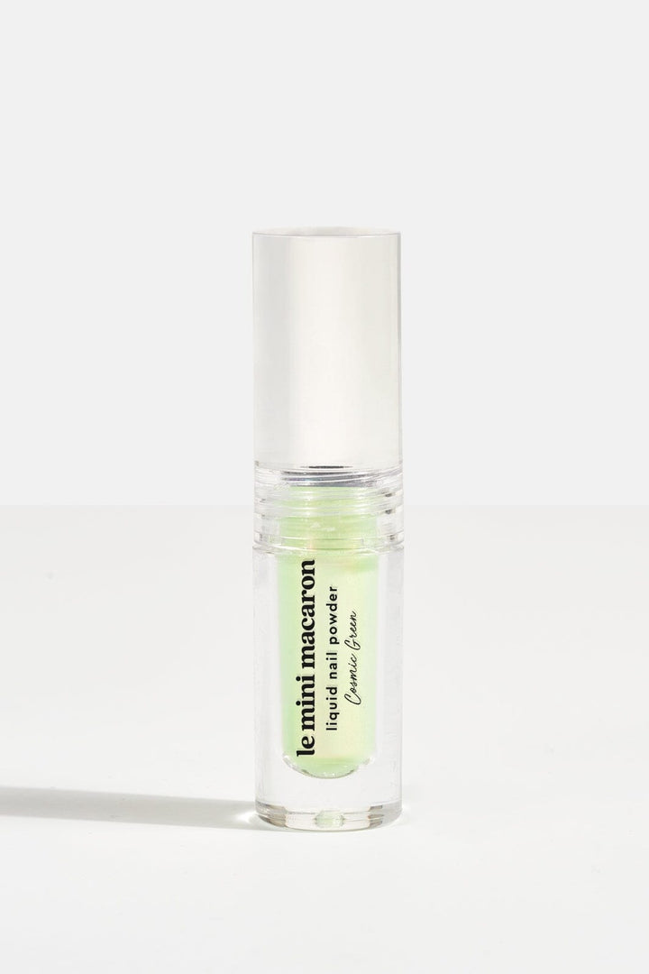 Le Mini Macaron - Stardust Liquid Nail Powder - Cosmic Green Neglelak