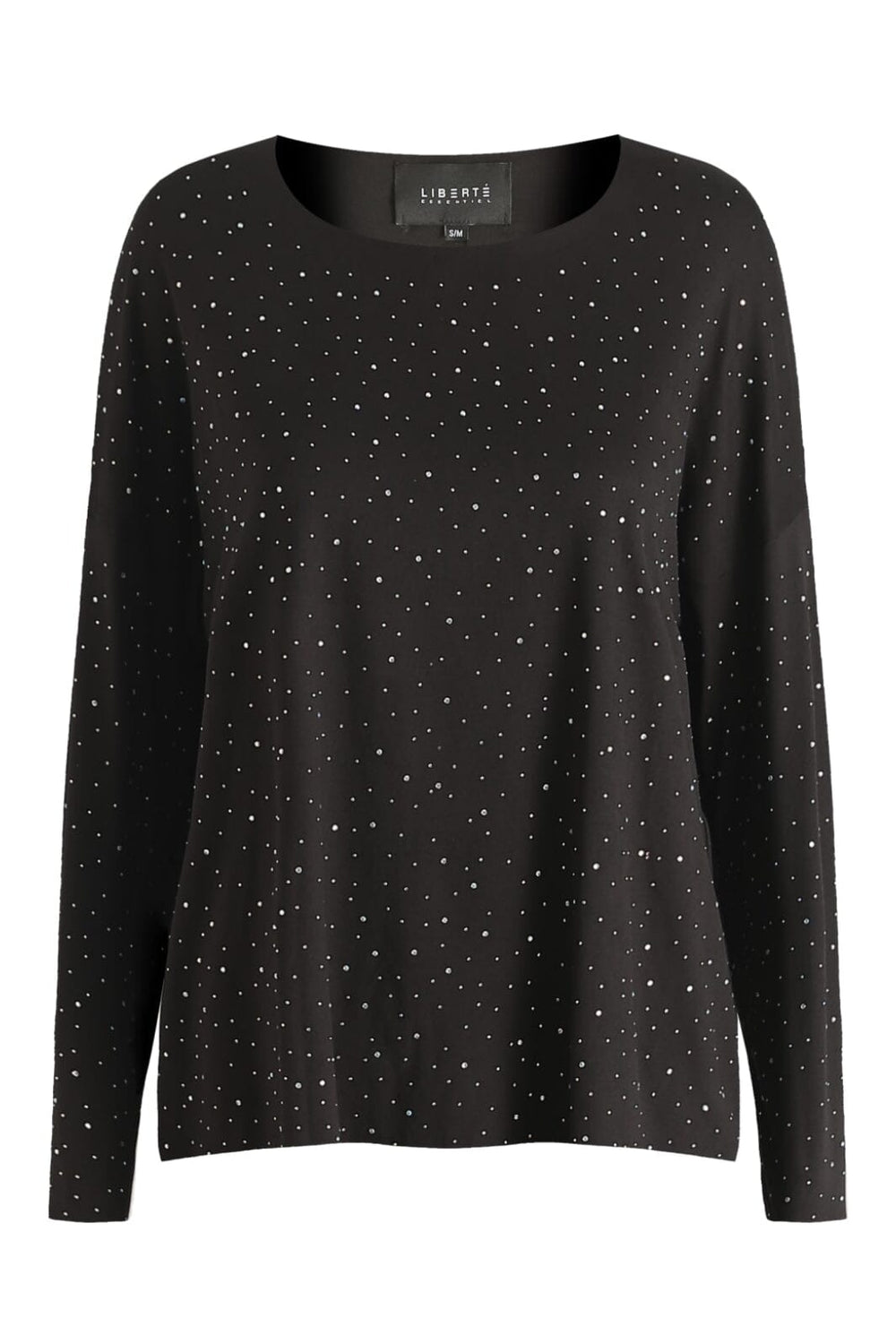 Liberte - Alma-Ls-Top - Black Simili Bluser