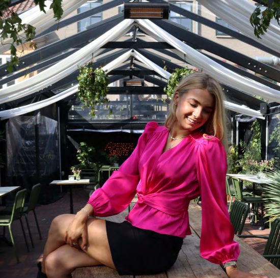 Liberte - Tiki Ls Twist Blouse 22120 - Pink Bluser