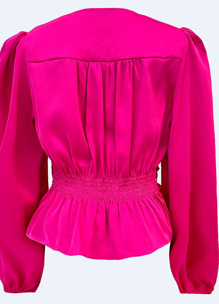 Liberte - Tiki Ls Twist Blouse 22120 - Pink Bluser