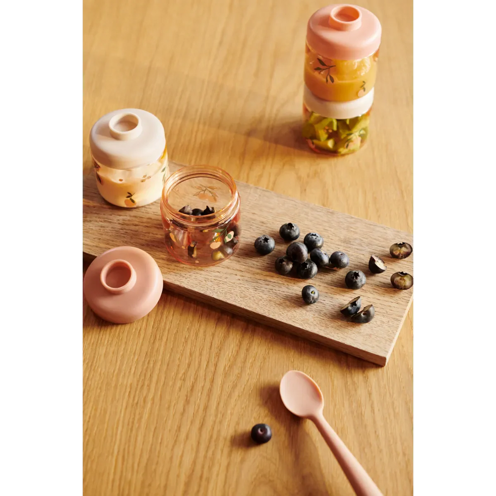 Liewood - Dominique Baby Food Boxes 4-Pack - Peach / Sea shell Køkkentilbehør