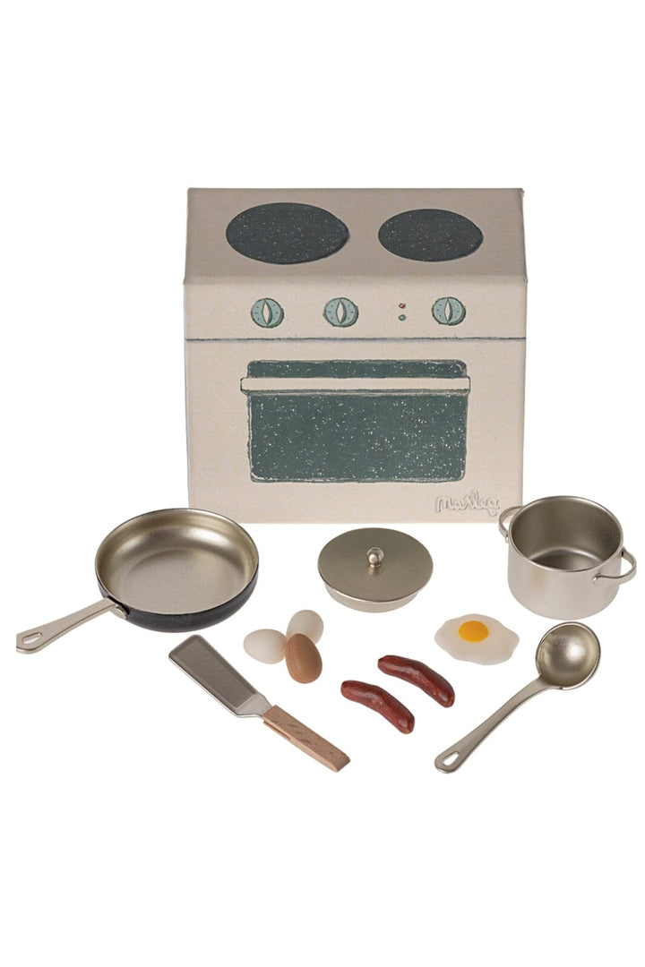 Maileg - Cooking Set, Mouse - Mouse Furniture