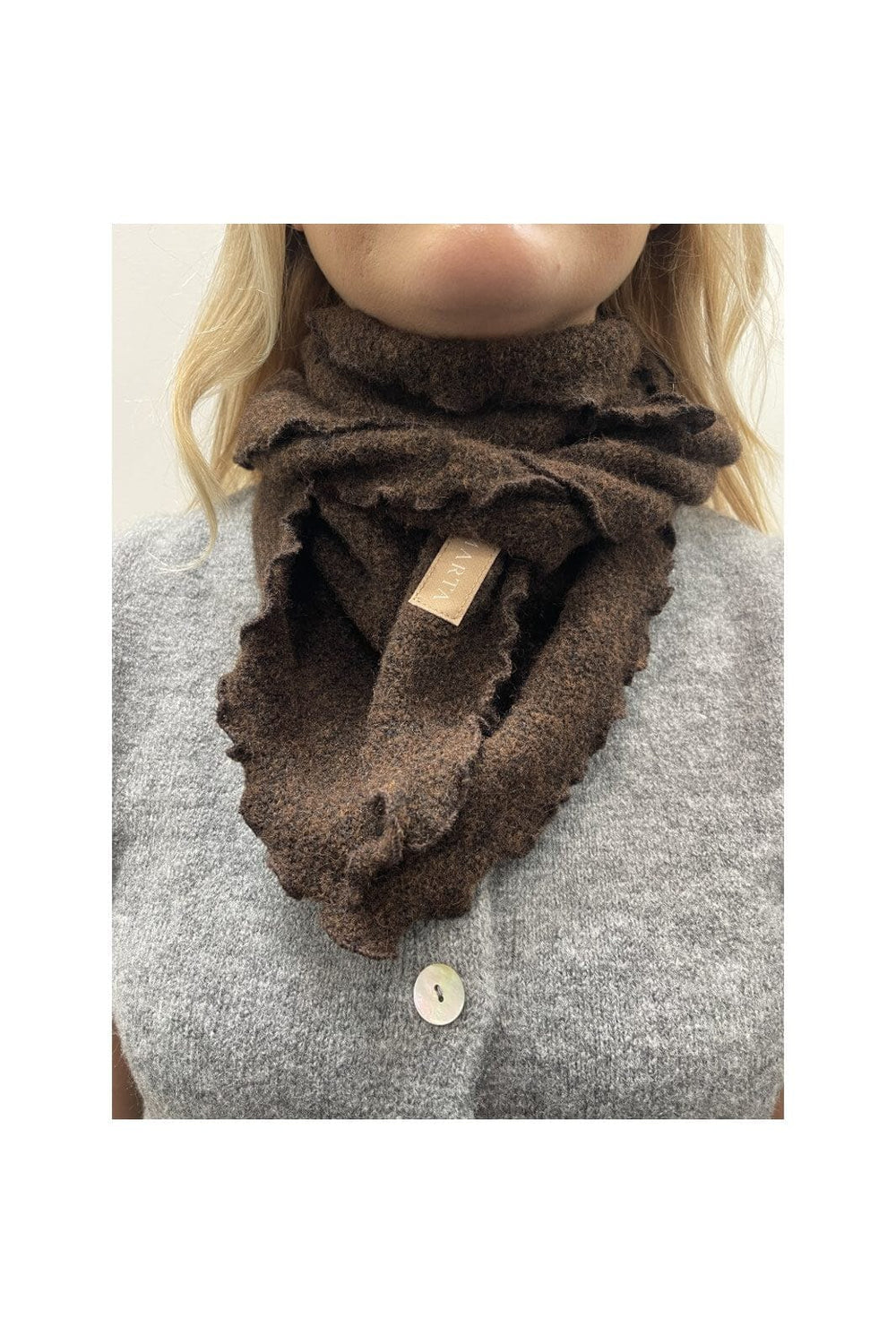 Marta Du Chateau - Mdcagnete Scarf 172-1100 - Brown