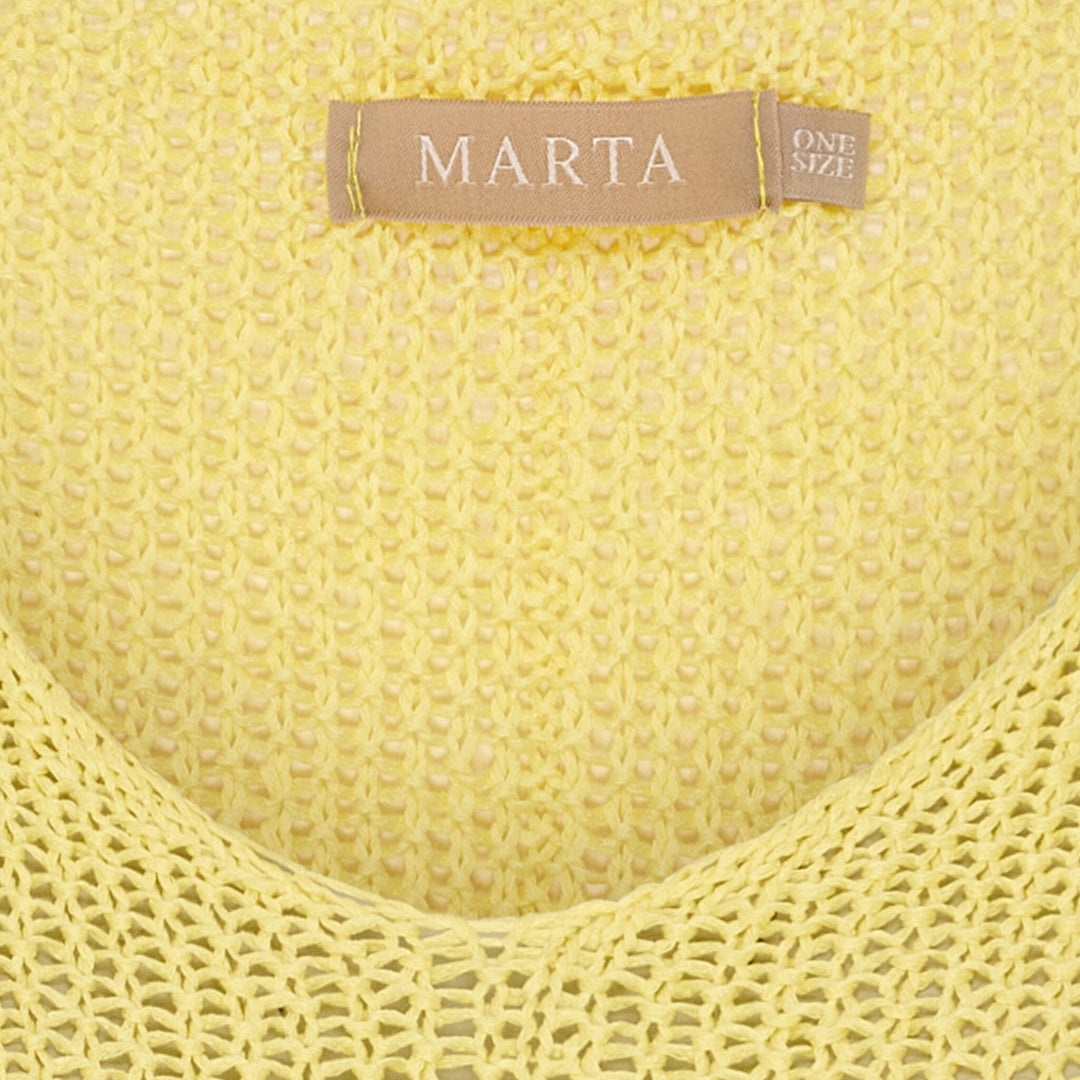 Marta Du Chateau - Mdcbetina Knit 7010 - Yellow108 Strikbluser