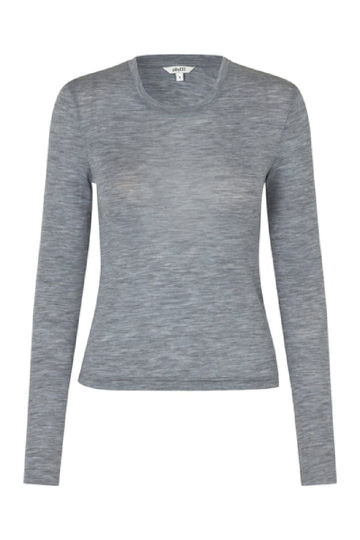 Mbym - Christina-M - H50 Medium Grey Melange Bluser